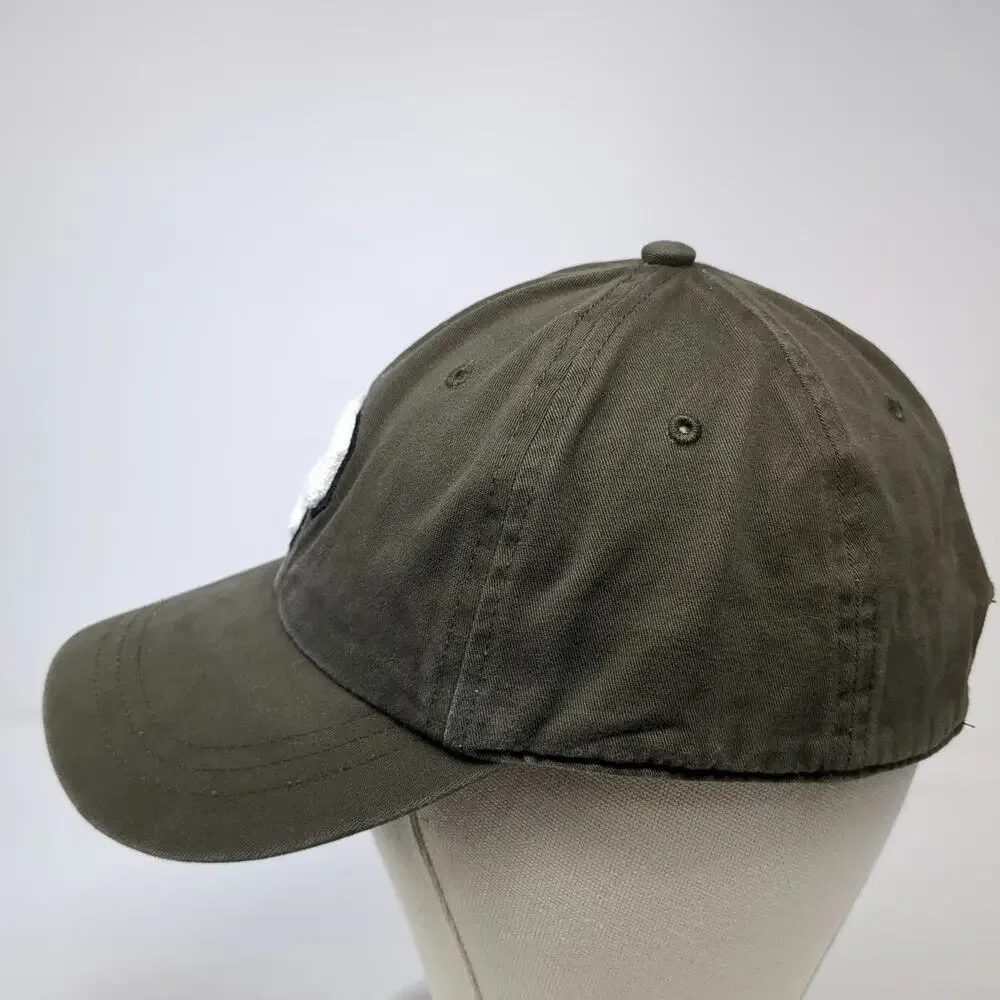 PINK Victoria's Secret Baseball Cap Green One Size P Patch Hat Slideback Cotton